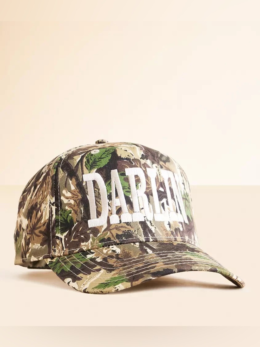 Mossy Oak Camouflage Cap in Green, Brown and Tan